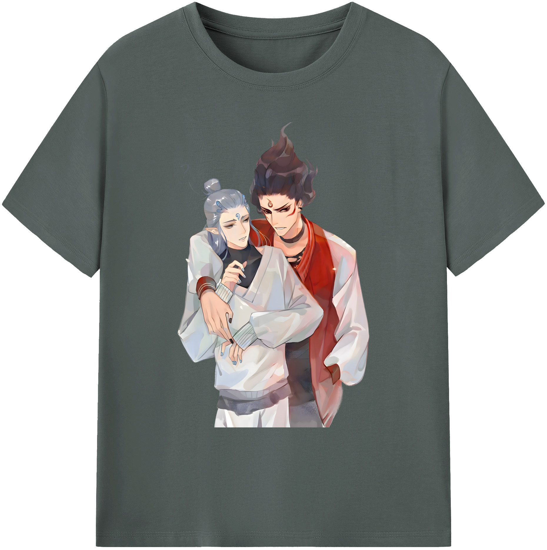（画像用） Ne Zha 2 ナタ 魔童の大暴れ 綿100％ メンズ半袖Tシャツ｜肌触りやわらか＆通気性